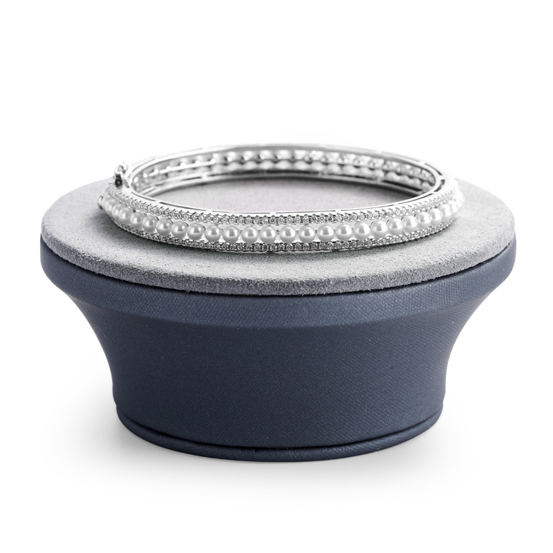 Fanxi PU095 New Design Jewelry Bangle Ring Earring Display PU Leather Microfiber Accept Customization Logo Display Stand