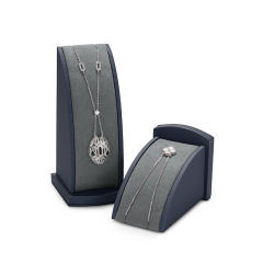 FANXI PU059 Custom PU leather necklace pendant display stand jewelry necklace display