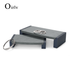 FANXI PU060 Luxury fashion PU leather microfiber jewelry display tray for ring bracelet bangle earring
