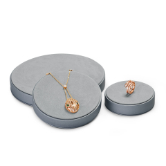 FANXI PU062 new luxury PU leather and microfiber necklace pendant bracelet ring jewelry display stand