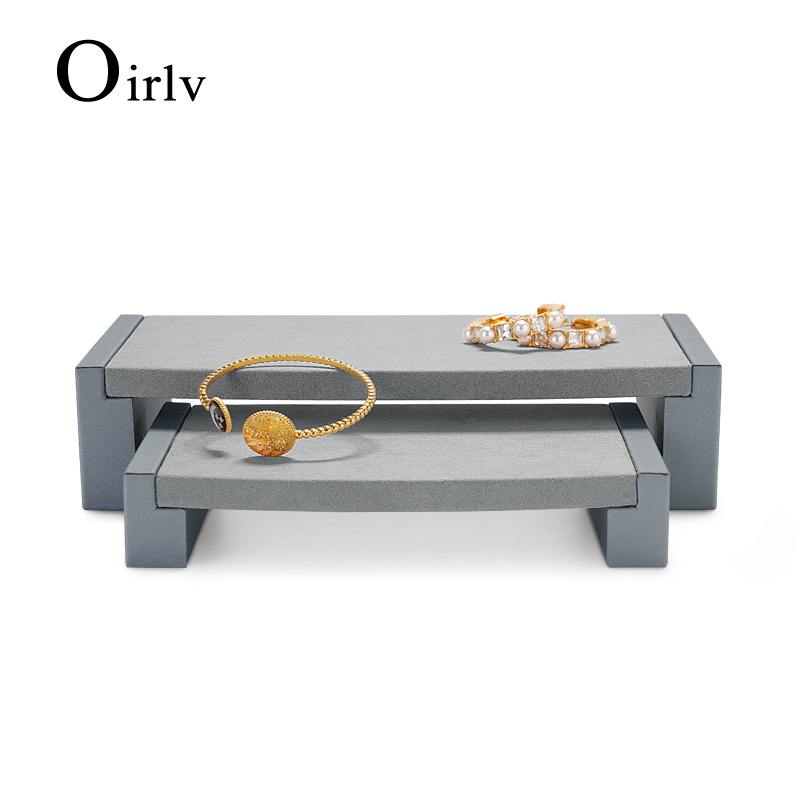 FANXI PU060 Luxury fashion PU leather microfiber jewelry display tray for ring bracelet bangle earring