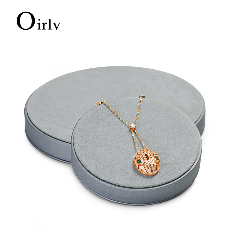 FANXI PU062 new luxury PU leather and microfiber necklace pendant bracelet ring jewelry display stand