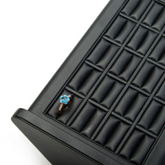 FANXI PU03501 High-end luxury PU leather ring display stand jewelry display stand for rings