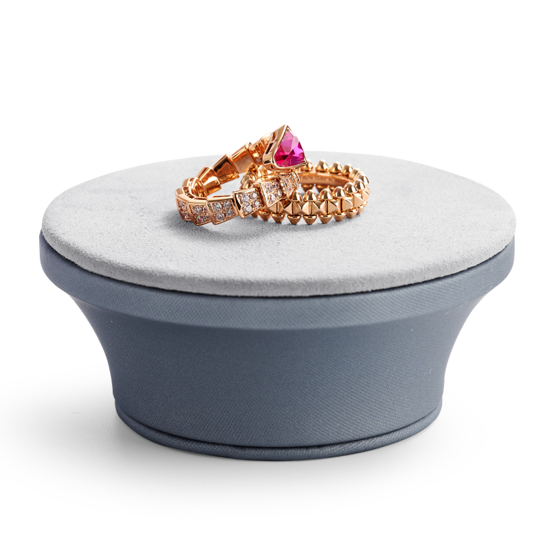 Fanxi PU095 New Design Jewelry Bangle Ring Earring Display PU Leather Microfiber Accept Customization Logo Display Stand