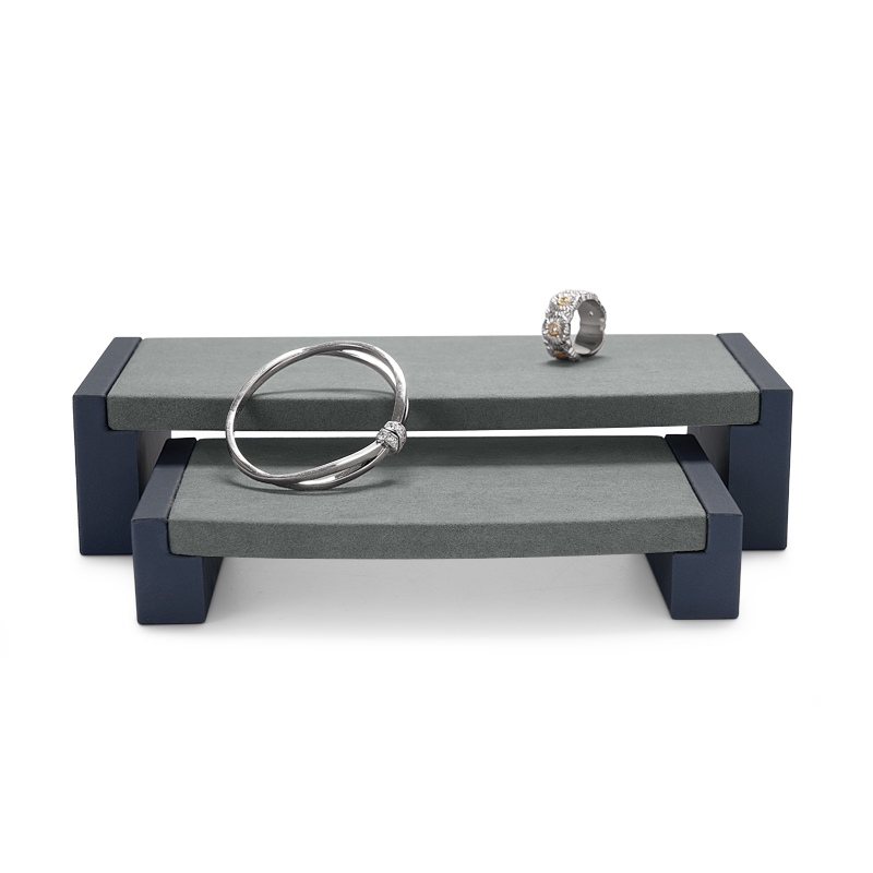 FANXI PU060 Luxury fashion PU leather microfiber jewelry display tray for ring bracelet bangle earring