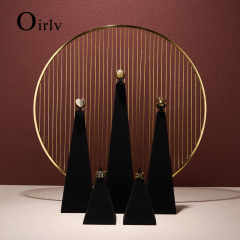 FANXI TT130 Newest Jewelry Ring Display Stand Black Microfiber for Jewelry Stores