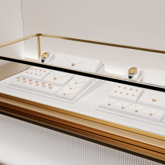 FANXI TT134 New Model Jewelry Display Sets With White Pu Leather For Ring Earring Window Display Sets