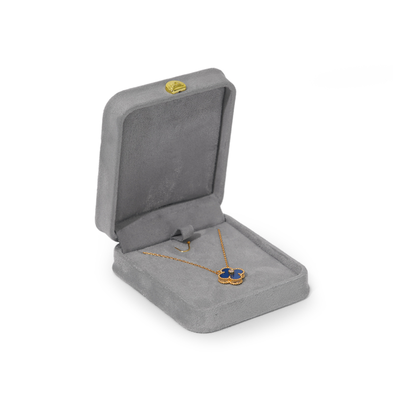 FANXI TC-H045 suede grey color jewelry packages ring bangle set boxes
