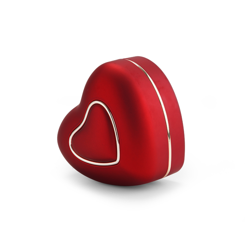 FANXI TC-H022 heart design red printed jewelry ring box
