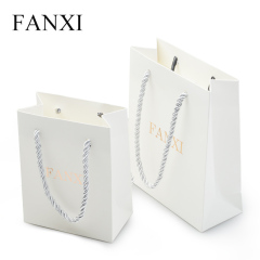 FANXI D018 accept custom logo color paper bag for jewelry packaging