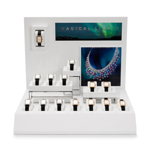 FANXI TT141 Newest Arrival Custom with Poster 14 solt Wrist Watch Display Stand for Luxury Watches