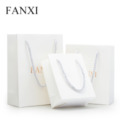 FANXI D018 accept custom logo color paper bag for jewelry packaging