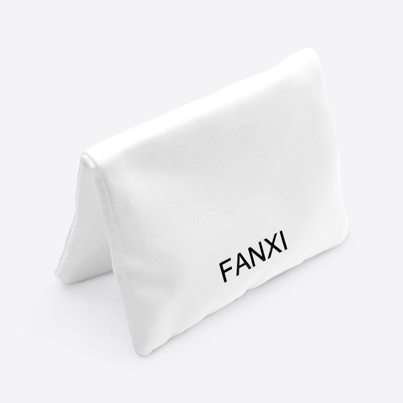 FANXI D034 High Quality White Silk Jewelry Bag For Ring Earrings Bracelet Bangle Display Custom Logo Jewellery Pouch
