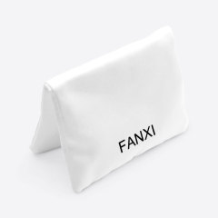 FANXI D034 High Quality White Silk Jewelry Bag For Ring Earrings Bracelet Bangle Display Custom Logo Jewellery Pouch