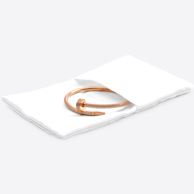 FANXI D034 High Quality White Silk Jewelry Bag For Ring Earrings Bracelet Bangle Display Custom Logo Jewellery Pouch