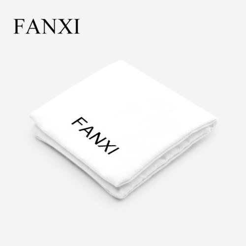 FANXI D033 high quality new double line fabric jewelry pouches accept custom logo