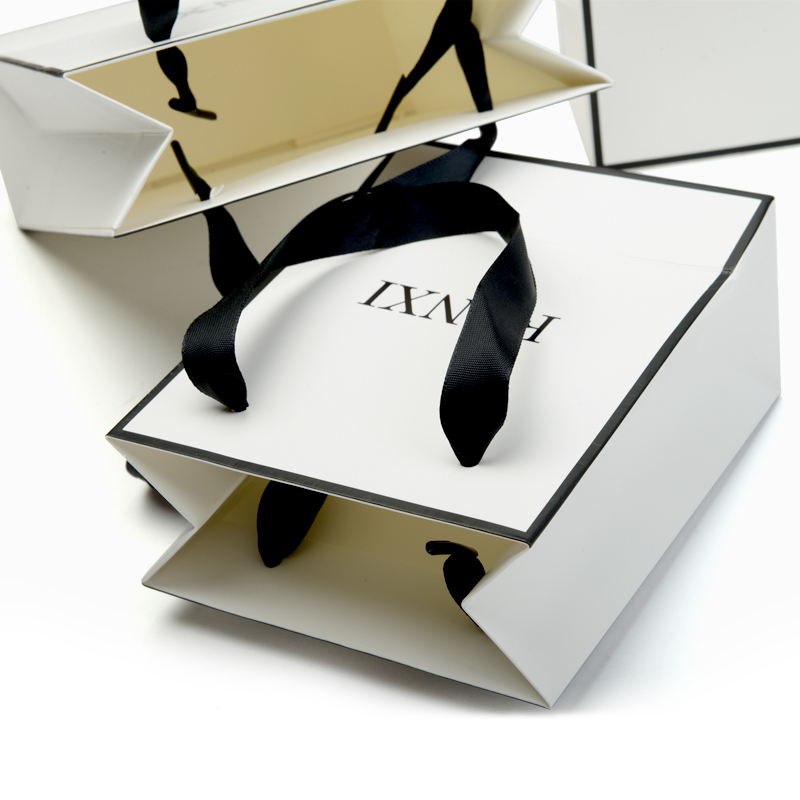 FANXI D019 White paper box with black edge for jewelry packaging