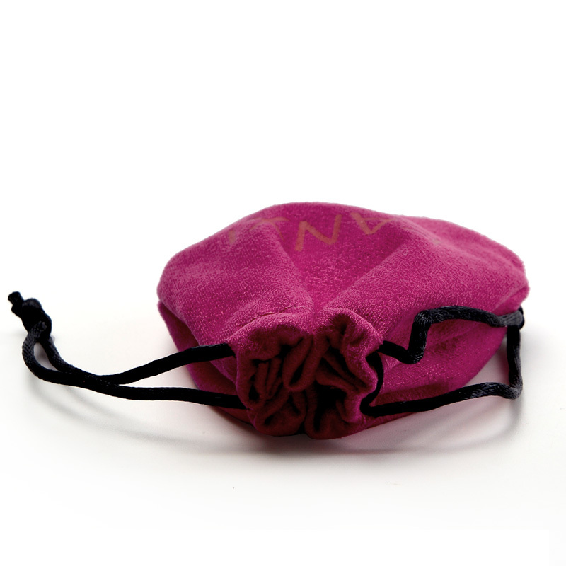 FANXI D026 Wholesale Custom Printed Dust Proof Small Jewelry Gift Suede Drawstring Suede Pouch Bag
