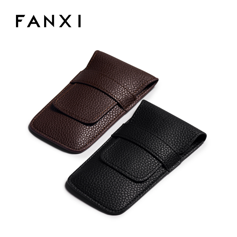 FANXI D051 Custom logo PU leather pouch bag for watch