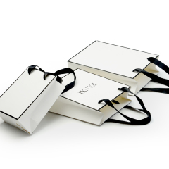 FANXI D019 White paper box with black edge for jewelry packaging
