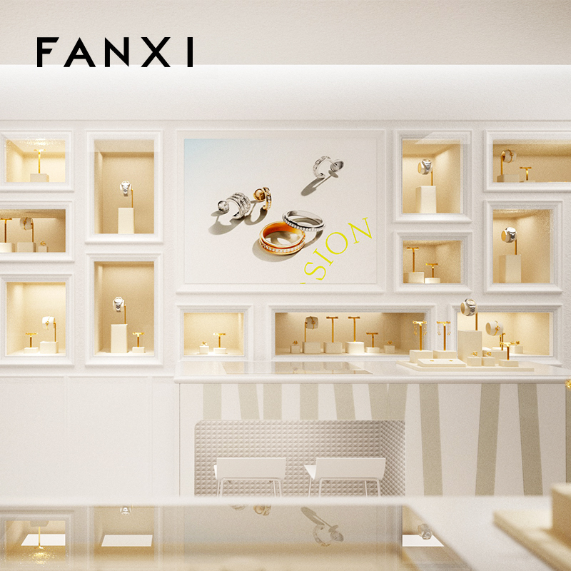 FANXI TT179 New design microfiber jewelry display sets for watch rings earrings