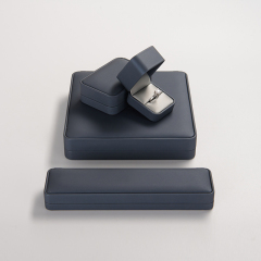 Custom luxury PU leather jewelry packing box