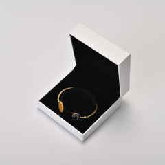 Custom logo & colour leatherette paper jewellery packaging box