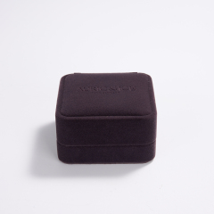 Custom logo/colour velvet jewelry packaging box