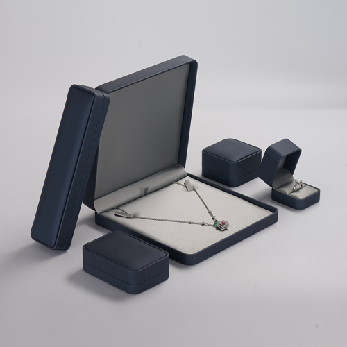 Custom luxury PU leather jewelry packing box