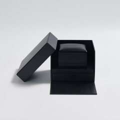 Custom leather jewelry packaging box with outer box