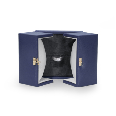 FANXI TC-H047 double open jewelry ring pendant box pu leather microfiber material