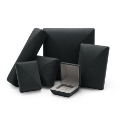 FANXI TC-H046 Black microfiber jewellery packaging box