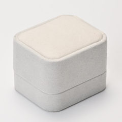 custom cream velvet jewelry box for ring