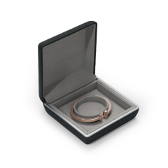 FANXI TC-H046 Black microfiber jewellery packaging box