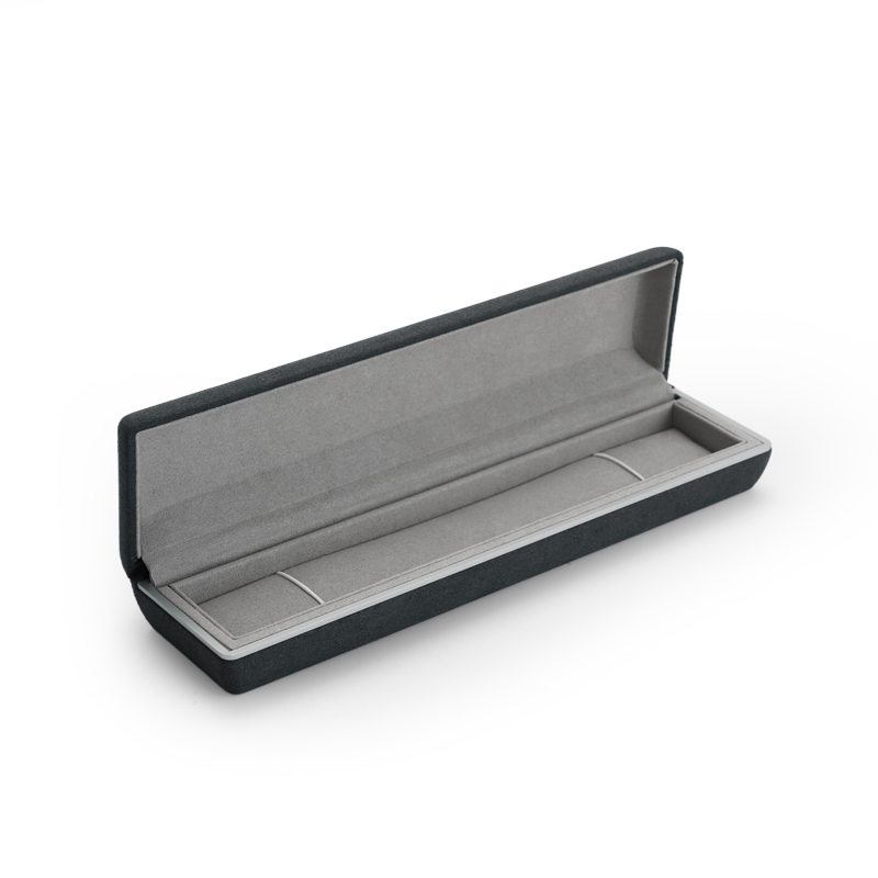 FANXI TC-H046 Black microfiber jewellery packaging box