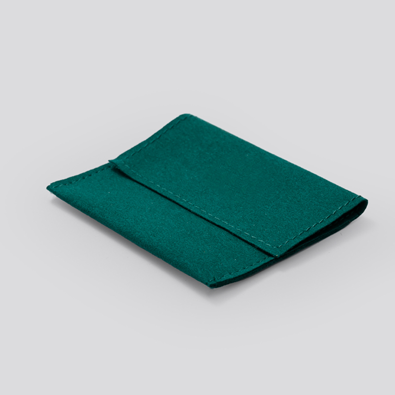 FANXI custom size green microfiber pouch for necklace pendant bracelet