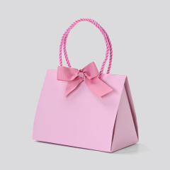 FANXI new arrival custom pink paper bag for jewelry packaging
