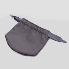 FANXI new arrival custom gray cloth bags with ribbon for jewelry packaging