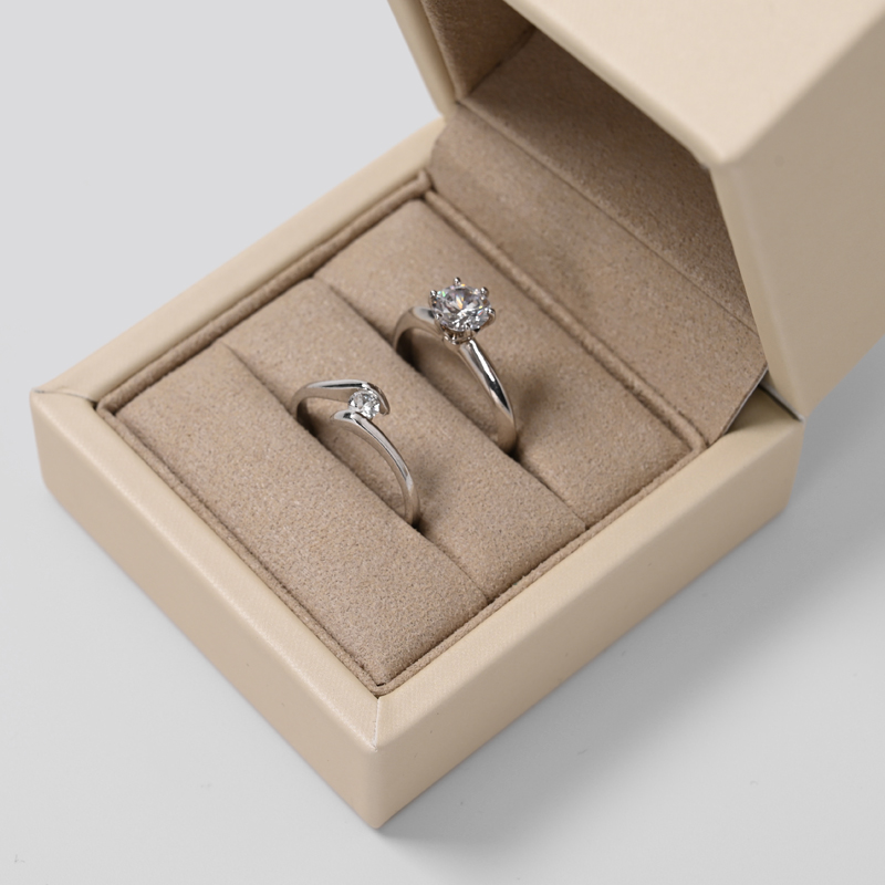 FANXI accept custom fashion design jewelry double ring box
