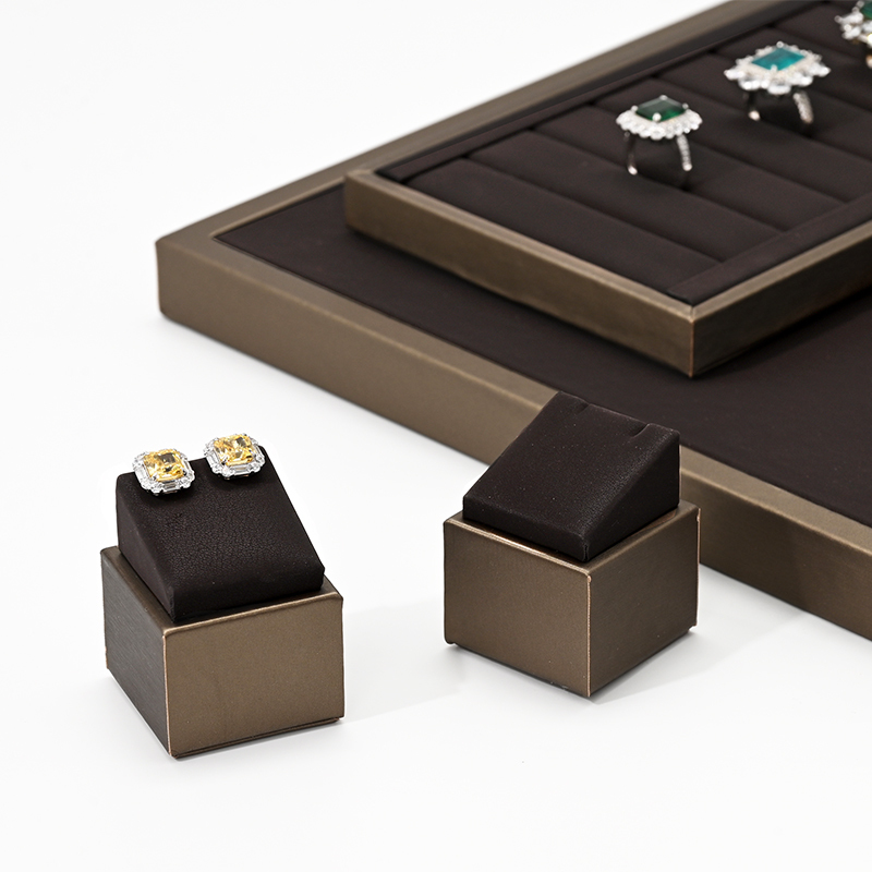 FANXI TT215 Specialty Custom Microfiber Jewelry Display Tray For Bracelet Necklace Ring Exhibitor jewelry organizer jewelry tray