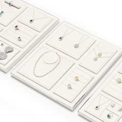 FANXI TT206 Jewelry Display Tray For Bracelet Necklace Ring Exhibitor jewelry organizer Custom Microfiber jewelry tray