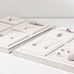 FANXI TT206 Jewelry Display Tray For Bracelet Necklace Ring Exhibitor jewelry organizer Custom Microfiber jewelry tray