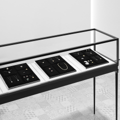 FANXI TT209 Original design accept custom black microfiber jewelry display sets for display counter