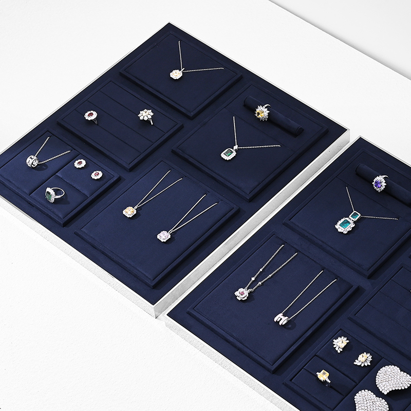 FANXI TT208 jewellery display jewellery tray Exhibitor Custom Microfiber jewellery tray