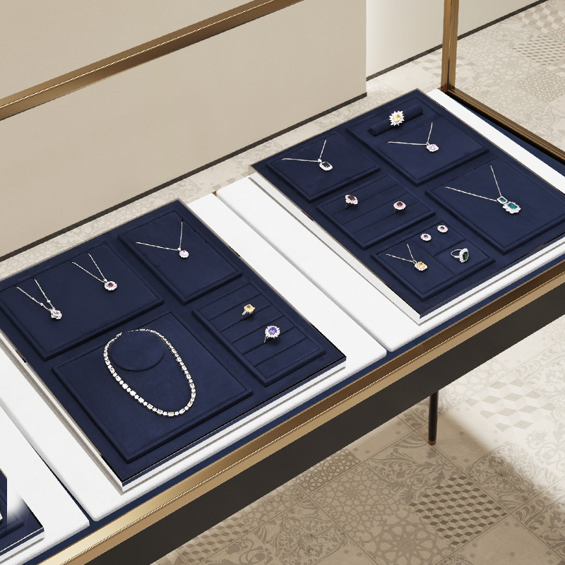 FANXI TT208 jewellery display jewellery tray Exhibitor Custom Microfiber jewellery tray