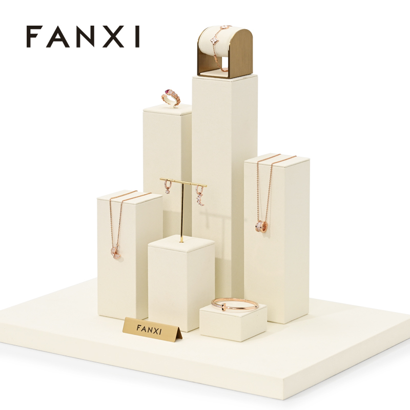 FANXI TT186 factory wholesale custom jewelry racks jewelry display props for retail shop
