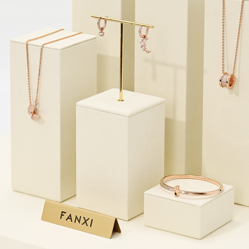 FANXI TT186 factory wholesale custom jewelry racks jewelry display props for retail shop