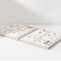 FANXI TT206 Jewelry Display Tray For Bracelet Necklace Ring Exhibitor jewelry organizer Custom Microfiber jewelry tray