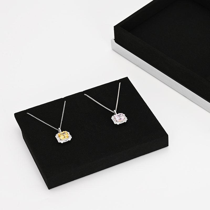 FANXI TT203 new fashion black microfiber jewelry display tray jewelry display sets for retail store