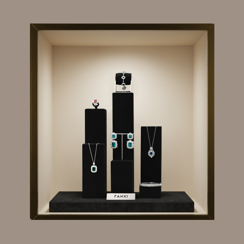 FANXI TT185 jewelry display rack set for ring earring pendant necklace bracelet watch retail shop